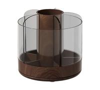 Générique Makeup Brush Storage - 6-Slot 360 Rotating Acrylic | Clear Makeup Holder Brush Containers For Women Cosmetics Nail Gel Perfume Home Bedroom Bathroom Desk Vanity Countertop And Others