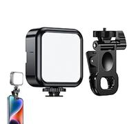 Générique Makeup Light, Clip on Selfie Light, Éclairage Portable pour Phones, Tablets, Noir, Adaptable pour Streaming, Conférences Vidéo, Tutoriels Maquillage, Selfies
