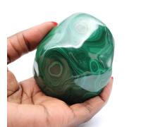 Générique Malachite polie de Collection de 250 grammes et 75 millimètres, Minéral Malachite du Congo-Kinshasa, Minéral 100% Naturel, Œuvre Exclusive, Décoration et Collection, Pierre de Chakras