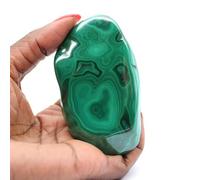Générique Malachite polie pour Collection de 165 grammes et 85 millimètres, Minéral Malachite du Congo-Kinshasa, Minéral Non traité, Un Seul Exemplaire, Pierre décorative, Pierre de lithothérapie