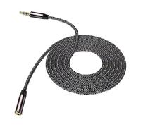 Générique Male to Female Auxiliary Cable | Earphone Tablets Extension Adapter Wires with Nylon Sheath | Audio Player Adapter Cables for Women, Men