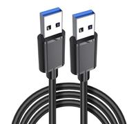 Générique Male-to-Male USB 3.0 Cable - 3 Ft High-Speed Data Cord, 5 Gbps | Double-Sided Connection for Hard Drives, Cooling Fans, Electronic Accessories & Pads