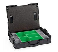 Générique mallette à outils ABS noire compatible avec Sortimo L-BOXX 102 avec insert D3 et système de fermeture anthracite