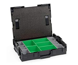 Générique mallette à outils ABS noire compatible avec Sortimo L-BOXX 102 avec insert D3 et système de fermeture anthracite