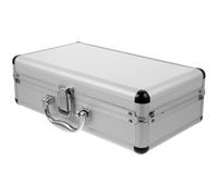 Générique Mallette à Outils en Alliage D’Aluminium Poignée, Blanche | Grosse Capacité, Portable et Légère, Intérieur en Flanelle et Coton Perlé, pour École ou Garage