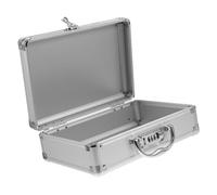 Générique Mallette en Aluminium Rigide avec Serrure à Mot de Passe Petite Boîte à Outils Portable avec Poignée Étui de Transport Multifonction pour Rangement Sécurisé D’Outils et