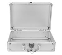 Générique Mallette Rigide Aluminium 20.5X29X10.5 CM Portable Mousse Intérieure Étui de Transport pour Cosmétiques et Porte-Documents Homme Valise Métallique