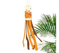 Générique Manche à air Thanksgiving - Manche à air d’Automne avec Dinde et, décoration Suspendue colorée en Polyester pour Jardin, terrasse ou fête de récolte (100 cm)