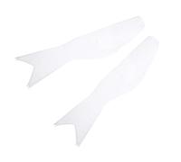 Générique Manches à Air Carpe Japonaises Blanches 2 Pièces en Tissu | Décoration Suspendue Jardin Intérieur Extérieur, Légère, Facile à Accrocher, pour Garçon et Filles, DIY et Dessin