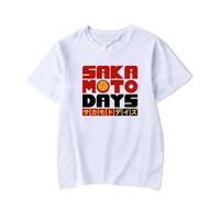 Générique Manches Courtes Sakamoto Days T-Shirt À Manches Courtes pour Hommes, T-Shirt Décontracté Surdimensionné À Manches Courtes pour Hommes (2 S)