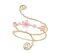 Générique Manchette en spirale pour | de bras supérieur de ton doré, accessoire de déclaration décorative, de fête quotidien