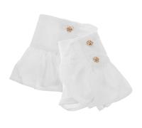 Générique Manchettes Amovibles en Coton Blanc pour Femmes, Design Élégant et Confortable, Accessoires Décoratifs pour Tenues Formelles et Diverses Occasions