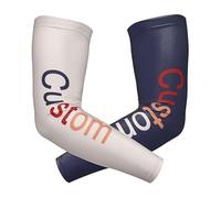 Générique Manchettes de Bras Personnalisées Avec Photo et Texte, Homme Manchon Bras Femme Anti-UV Protection Solaire UPF 50+ Glacé Manches de compression, Respirante pour Cyclisme Chevauchée Sport