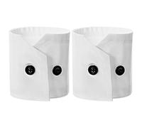 Générique Manchettes de Poignet Accessoires Élégants en Tissu Blanc Bordure Dentelle, Confortables et Décoratives pour Femmes, pour Occasions Spéciales
