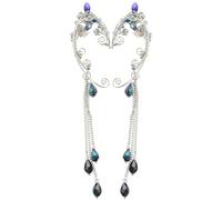 Générique Manchettes d'Oreilles Non Percées à Pompons pour Adolescentes Boucles d'Oreilles Fantaisie Légères en Alliage 1 Paire de Bijoux d'Oreilles pour Festivals et Présents