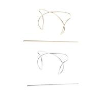 Générique Manchettes pour Cheveux en Alliage Or et Argenté, 2pcs Support à Chignon Irrégulier, Faciles à Porter et Élégants pour Coiffure Mariage ou Usage Quotidien