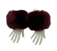 Générique Manchons de bras pour l ' hiver, chauffe-poignets en fourrure, bandes de poignet multicolores, couvre-bras chauds et à la mode, manchettes floues à faire soi-même
