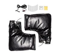 Générique Manchons de Guidon pour Moto,Housse 12V Résistante Au Vent | Manchons De Guidon De Motocyclette Étanches,pour Scooter, Cyclisme, Vélo, Déplacement, Motoneige, Temps Froid