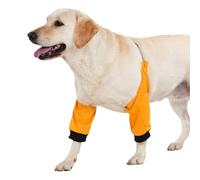 Générique Manchons de Pattes de Chien Home Walk pour Chiens, Yellow 3XL | Protège-coude, couche extérieure en polyester lavable, sangle de poitrine flexible, usage quotidien
