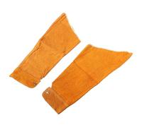 Générique Manchons de Protection des Bras en Cuir de Vachette Jaune Surmanchons de Soudage Résistants aux Brûlures Taille Unique Protection pour Soudure Jardinage et Travaux Agricoles