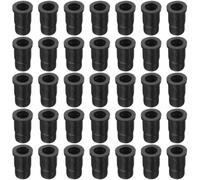 Générique Manchons Pivotants Accessoire de Remplacement Lot de 35 en Abs 19x32 Mm pour Douille de Roulette à Tige pour Meubles en Bois et Roulettes Pivotantes