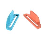 Générique Manette de jeu 2PC Souris Mini souris ergonomique portable Manette gauche + droite Poignée Joycon Support Accessoires pour Switch 2 pour Joy-Con (Bleu Orange)