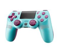 Générique Manette de jeu compatible avec P-4, Manette sans Fil Controller compatible avec PS-4/Pro/Slim/PC, Vibration/Panneau Tactile/Prise Audio 3,5 mm/axe à six ans/Batterie Rechargeable 1000mAh