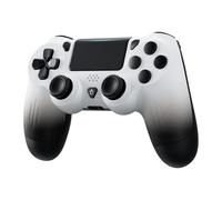 Générique Manette sans Fil pour PS4, 2025 Update Wireless Pro Controller pour PS4/Slim/Pro avec Lumière LED, Batterie Rechargeable 1000mAh/Prise Audio 3,5 mm/6 Axes et Dual Vibration (Blanc)