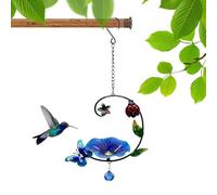 Générique Mangeoire à Oiseaux pour Extérieur - Abreuvoir Fleur en Fer - Plateau nourrisseur pour Oiseaux Sauvages | pour Jardin Terrasse Balcon Garde-Corps Arbre Clôture