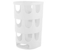 Générique Mangeoire pour Petits Animaux en Plastique Blanc, Support à Foin Facile à Fixer en Cage, Grand Récipient Alimentaire Anti-gaspillage pour Cobayes et Lapins