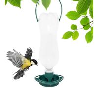 Générique Mangeoires À Oiseaux pour L'extérieur - Mangeoires Hygiéniques Automatiques, Distributeur De Suspendu en PP | Mangeoire Attirante Le Plateau Agit À La Fois comme Une Station D'aliment