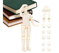 Générique Mannequin Articulé - Figurine de Poupée Polyarticulée,Décor Flexible Multi-Position pour Bureau Table à Thé Table à Manger Bibliothèque de Chevet