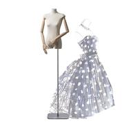 Générique Mannequin de Couture Femme réglable avec Support Anti-Traces de Doigts, idéal pour la présentation de vêtements et la Couture, Hauteur 167,6 à 231,1 cm - Idéal pour Les créateurs de Mode.