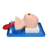 Générique Mannequin d'intubation, Intubation pédiatrique Étude sur mannequin Enseignement Modèle de bébé Éducation Infirmière Laboratoire Formateur en gestion des voies respiratoires Étude