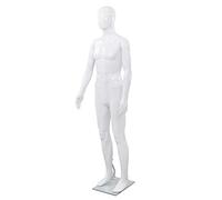 Générique Mannequin Homme Corps Complet Base Verre Blanc Brillant 185 cm,Entreprise & Industrie,Commerce de détail,Mannequins de présentation-142926