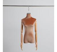 Générique Mannequin Suspendu, Mannequin De Couture du Haut du Corps avec Bras en Bois, Largeur Dépaule Et Tour De Poitrine Réglables, Modèle De Vêtement pour Affichage Au Détail (Brown M)