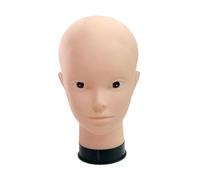Générique Mannequin Tête Femme Présentoir Perruque Support Chapeau Accessoire Mode Accessoire Coiffure En PVC Aspect Réaliste Adapté Magasins Salons Formation, Sans Maquillage