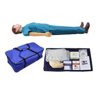 Générique Mannequins de RCP et trousse de premiers secours, mannequins de formation en RCP Mannequins de RCP corps entier adulte avec peau faciale remplaçable pour la formation médicale Fournitures