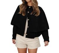 Générique Manteau Cape Femme Chale Poncho Chauffant Pour Cérémonies Echarpe Noel Hiver Chaud Cachemire Grand Polaire Châle Impermeable Noël Bleu Marine