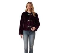 Générique Manteau Court Femme Doux avec Double Boucles Veste Femme Peluche Chaud avec Col Rond Cardigan à Manches Longues Décontractées Manteaux Moelleuse pour Quotidienne et Loisirs
