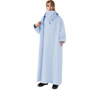 Générique Manteau de Pluie Velo Poncho Pluie Imperméable Unisexe, Veste Femme Imperméable Extra Longue Épaisse Capuche Ajustable pour Cyclisme Randonnée Camping Plein Air