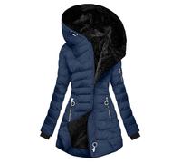 Générique Manteau D'hiver Chaud Doudoune à Capuche Pour Femmes Veste Matelassée épaisse En Coton Avec Extérieur Peluche Ski Et Snowboard Fourrure Veste Femmes