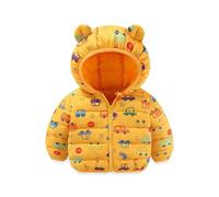 Générique Manteau d'hiver pour bébé et Tout-Petit Garder Au Chaud Épais Dessin Animé Hooded Sweater Jacket with Sherpa Lining pour l'école, la marche, le vent Doudoune Épaisse à Capuche Bébé
