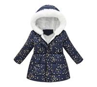 Générique Manteau d'hiver pour bébé et Tout-Petit Oreille de Ours Mignon Peluche Doux Blouson Matelassé Rembourré Vêtement Imperméable Compressible Reversible Bébé Ski Doudoune à Capuche Chaud
