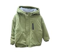Générique Manteau d'hiver pour bébé garçon et fille ourson cartoon avec fermeture éclair coupe-vent et en polaire avec poches Paquetable et Résistante à L’Eau Manteau en Polaire Unisexe Chaud Veste