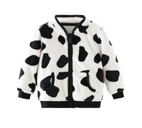 Générique Manteau Enfant Fille,Veste en Flanelle Douce pour Fille VêTement D'ExtéRieur Confortable Joli Manteau pour BéBé Et Tout-Petit Haut éLéGant Et DéContracté pour Le Quotidien Et Les FêTes