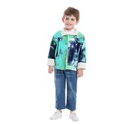 Générique Manteau Fausse Fourrure à Capuche Enfant flanelle légère doux mi saison zippé Temps Libre Outdoor Basic Sweats Idéale pour l'Automne et l'Hiver Veste polaire unie à fermeture éclair