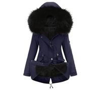 Générique Manteau Femme Hiver Chic, Manteau Femme Hiver Grande Taille Bouton Revers Trenchcoat Cape Coupe Vent Trench Coat Court Chic Et Chaud