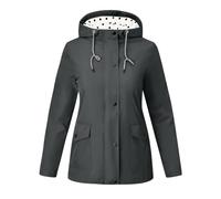 Générique Manteau Femme Mi Saison Doudoune Rose Impermeables Grande Anorak Femme Jacket Habit Trench Cape de Pluie Randonnée Transparent Noire Légère Parka Pluie S