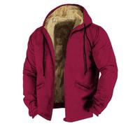 Générique Manteau Homme Hiver Chaud Pull Veste Polaire Chaude Oversize Blousons Parka Sans Capuche Tenue Urbaine Blouson D'hiver Chauffant En Cuir